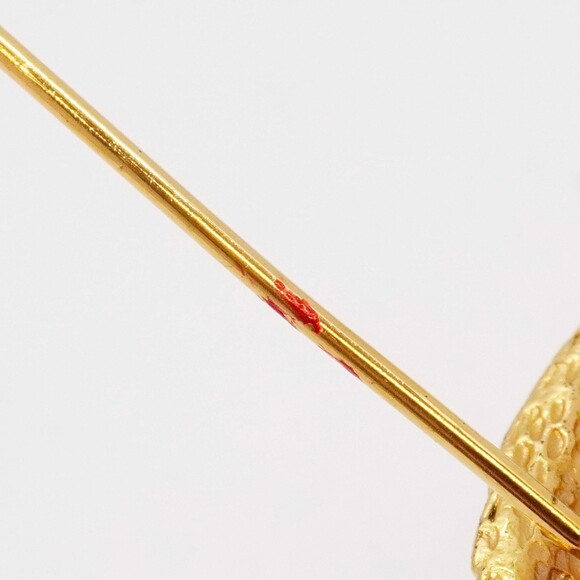 CHANEL Gold Logo Brooch - Picture 8 of 11